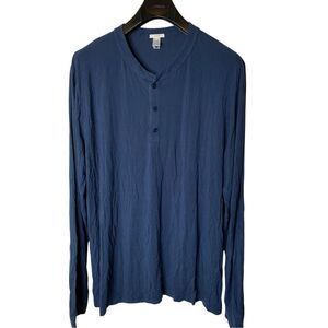 EBERJEY long sleeve henley shirt top women's size XL